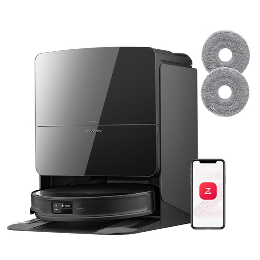 roborock Saros 10R Set Robot Aspirateur 22000Pa, Triple Anti-Enchevêtrement