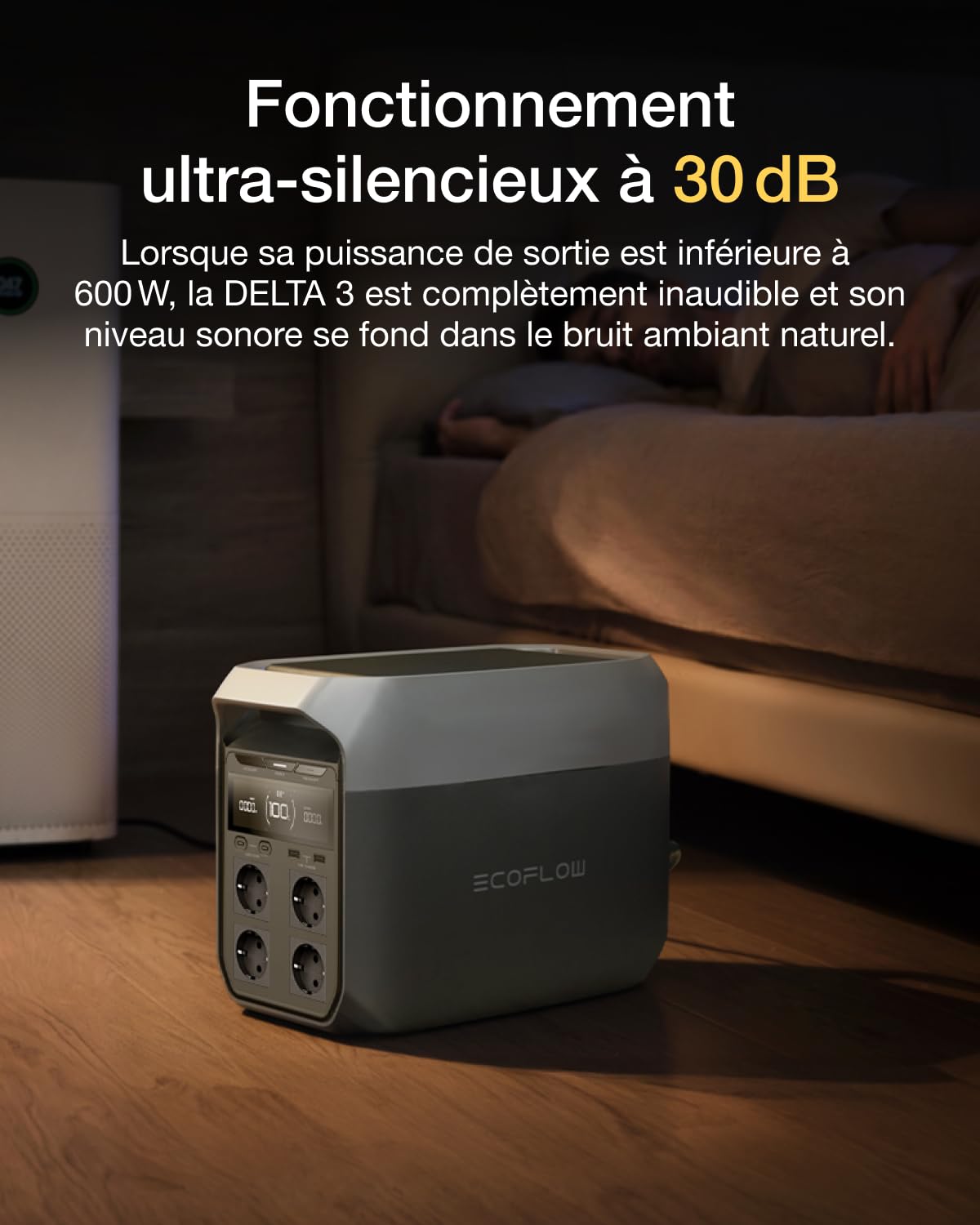 Station électrique portable EF EcoFlow DELTA 3 1024 Wh, cellules LFP
