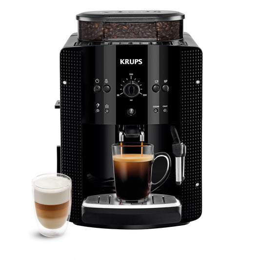 KRUPS - Machine à café grain Automatique Essential Compacte Noire - 15 bars