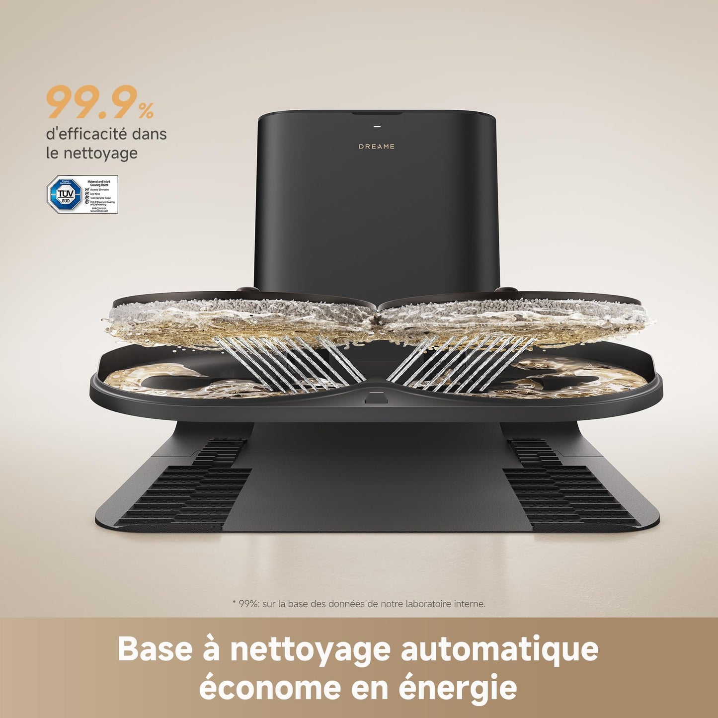 dreame L50s Pro Ultra Robot Aspirateur Laveur, Auto-Nett serpillère 100 °C