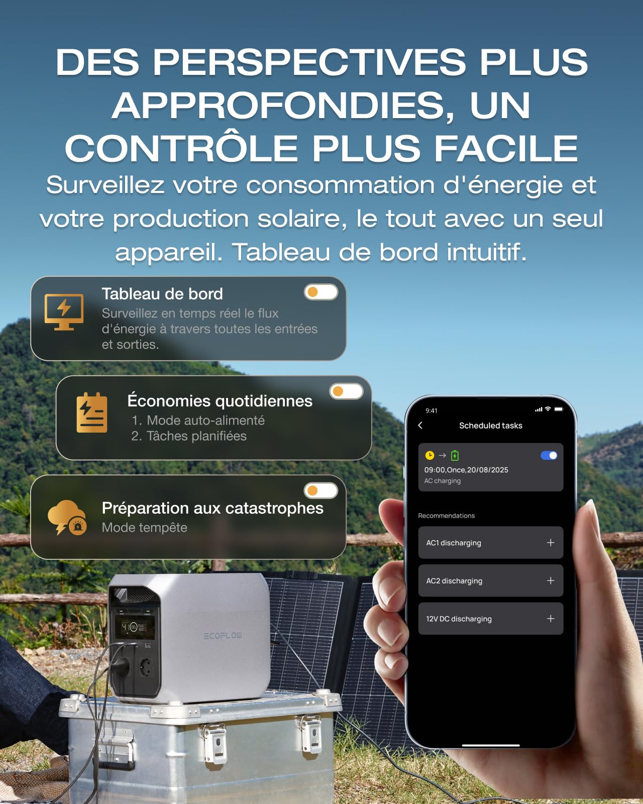 Station électrique portable ECOFLOW DELTA 3 Classic 1024Wh, Batterie LFP