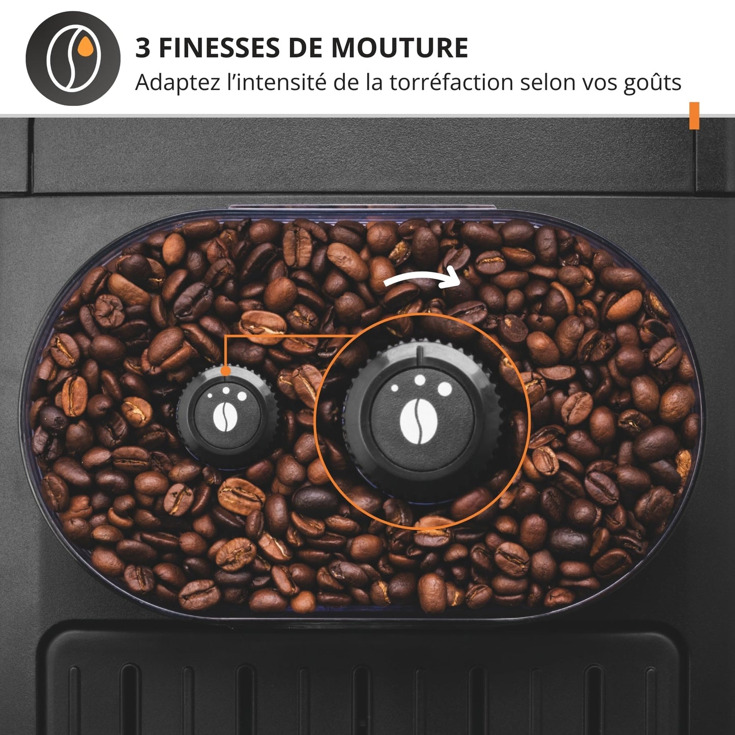 KRUPS - Machine à café grain Automatique Essential Compacte Noire - 15 bars