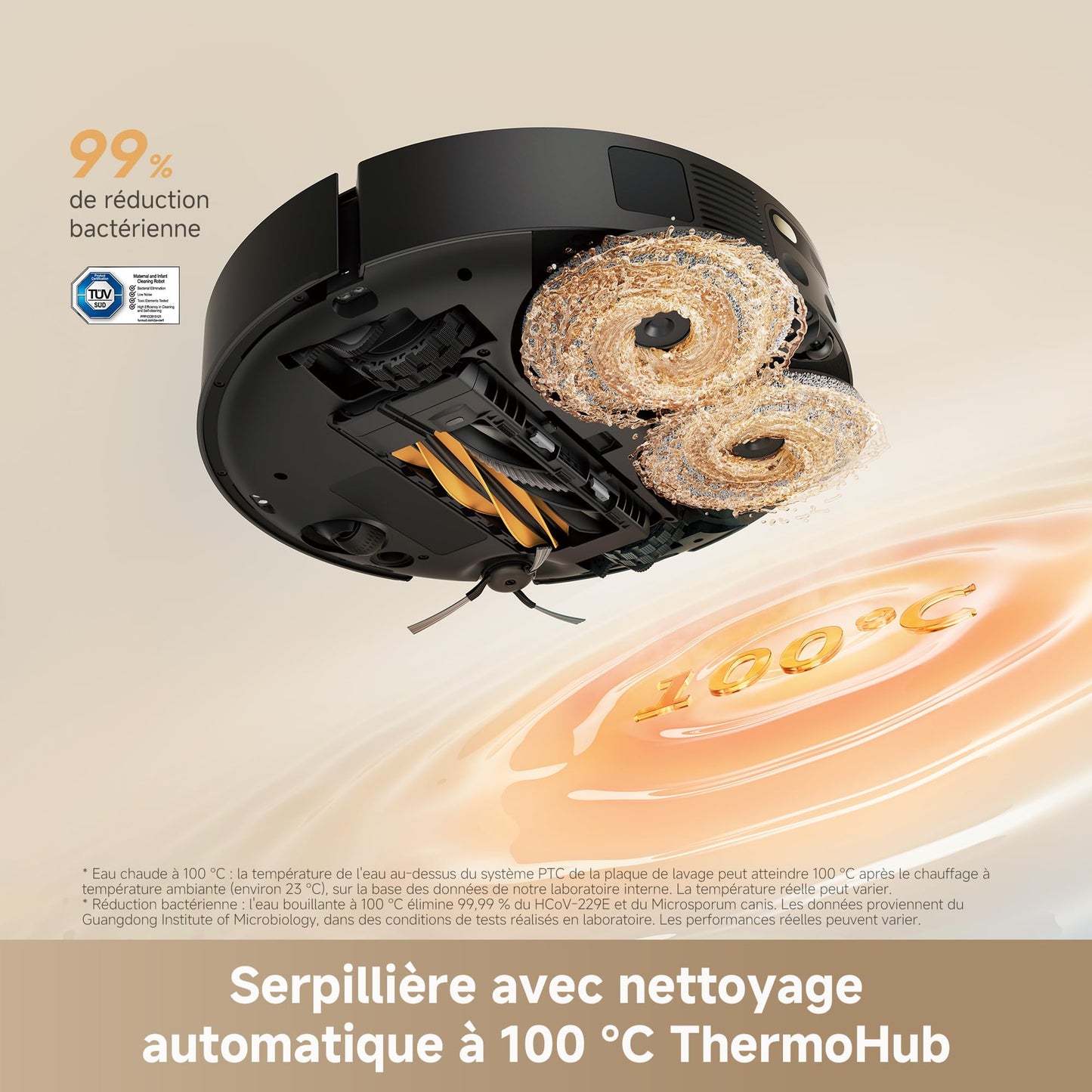 dreame L50s Pro Ultra Robot Aspirateur Laveur, Auto-Nett serpillère 100 °C